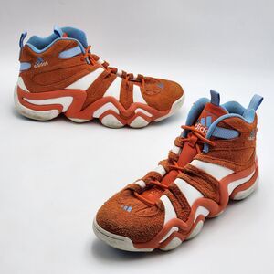 Adidas Crazy 8 Team Orange Suede Basketball Sneakers Men's Size 13